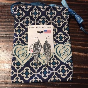 Feather Earrings Made in the USA, NWT